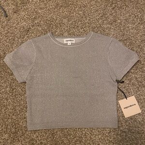 Superdown Sparkly Crop Top